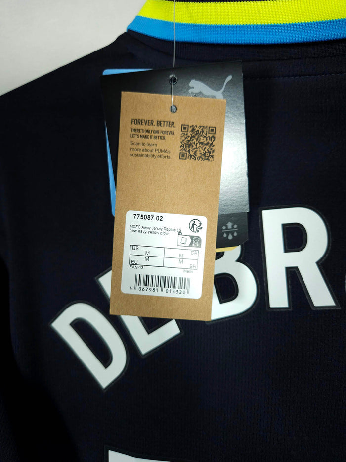 2024-25 Manchester City Away Shirt De Bruyne #17 (LS) - detailed view