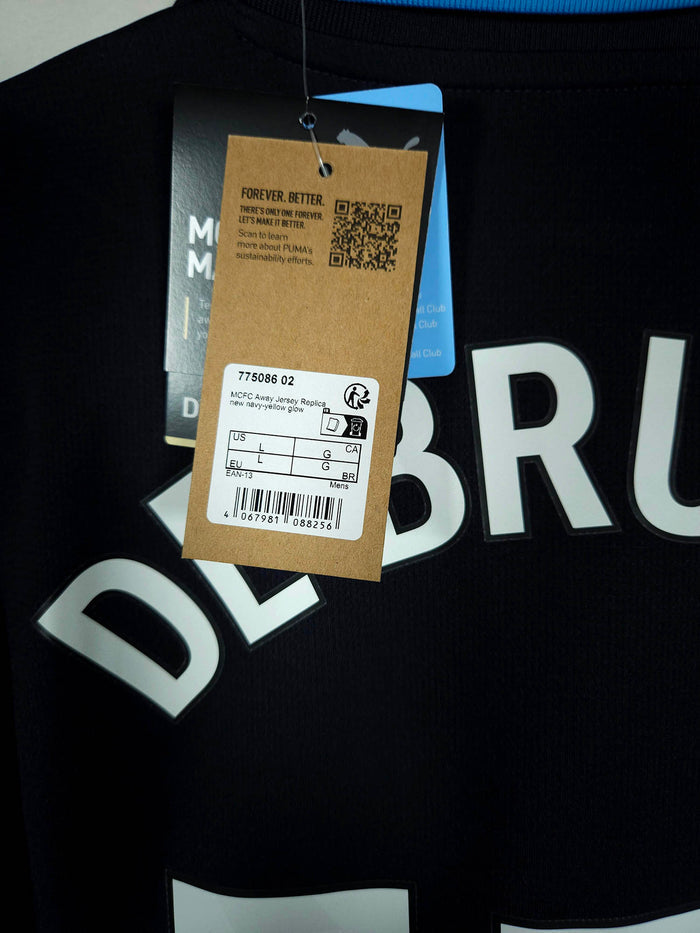 2024-25 Manchester City Away Shirt De Bruyne #17 - detailed view