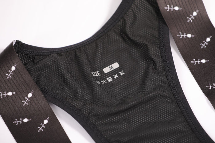 Close up wash label cargo bib shorts - Lyvo Cycling