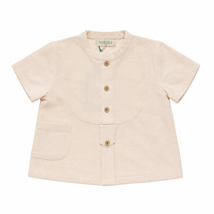 Ivory Rice Freedom Mao Shirt