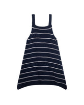 Navy Striped Knit Dress image 0