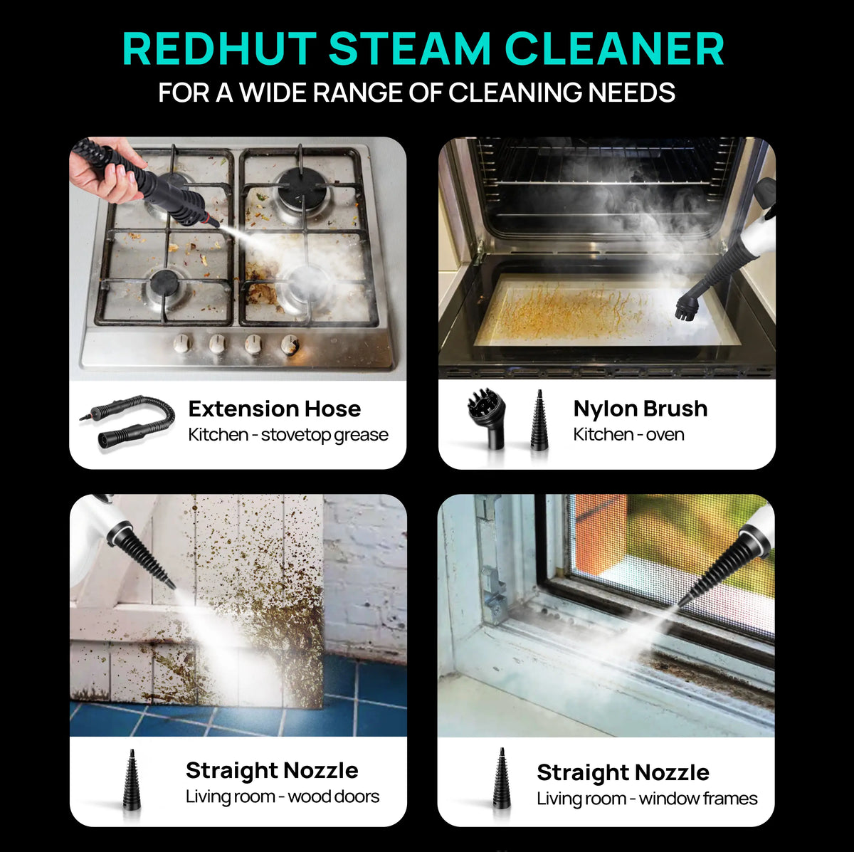 🔥 Fall Sale – Portable Handheld Steam Cleaner with 12 Accessories