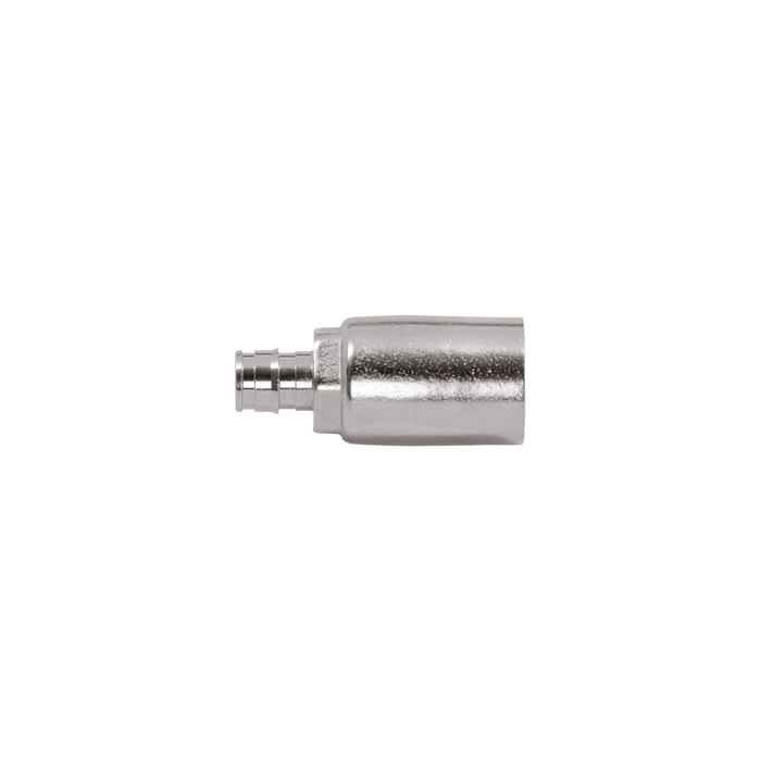 A product shot of the half inch straight PEX expansion inlet.