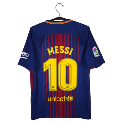2017-18 Barcelona Home Shirt Messi #10 - back view