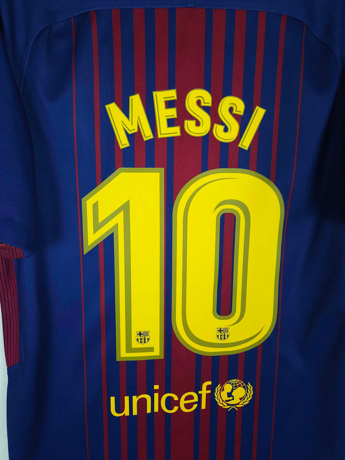 2017-18 Barcelona Home Shirt Messi #10 - detailed view