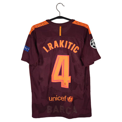 2017-18 Barcelona Third Shirt Rakitic #4 (Pro) - back view