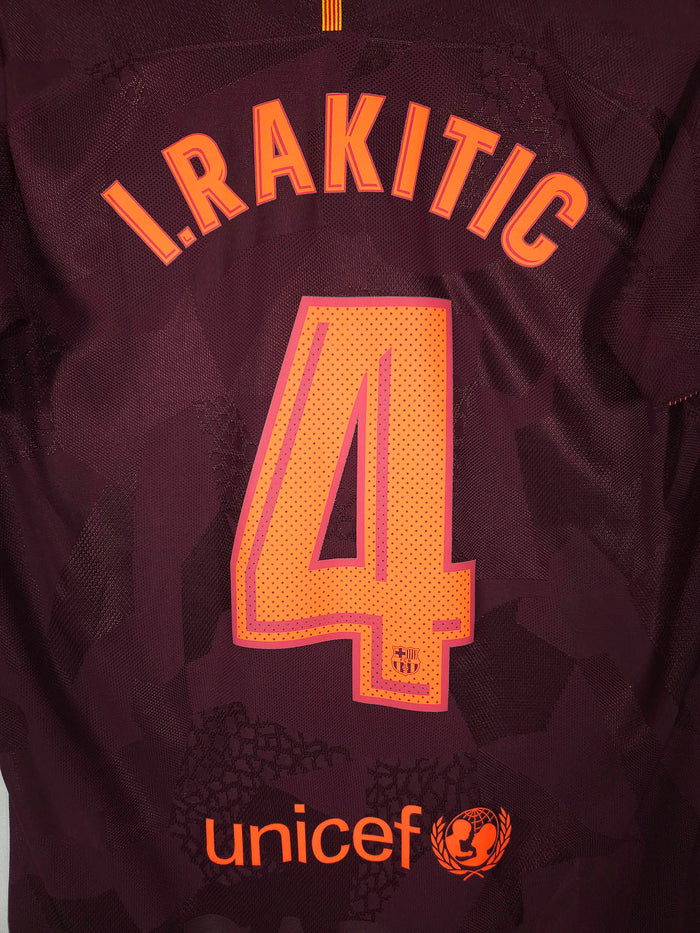 2017-18 Barcelona Third Shirt Rakitic #4 (Pro) - detailed view