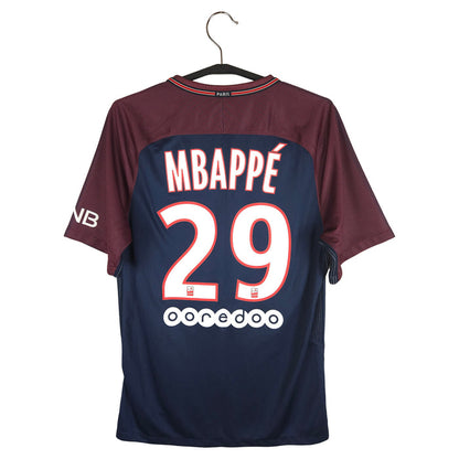 2017-18 Paris Saint-Germain Home Shirt Mbappé #29 - back view