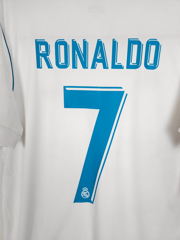 2017-18 Real Madrid Home Shirt Ronaldo #7 - detailed view