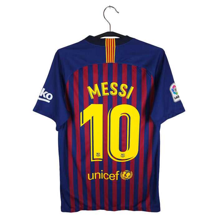 2018-19 Barcelona Home Shirt Messi #10 - back view