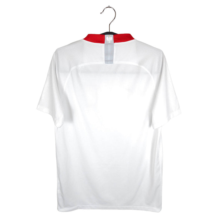 2018-19 Poland Home Shirt - back view