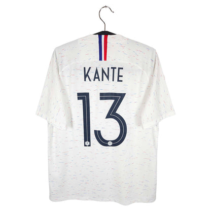 2018 France Away Shirt Kante #13 - back view