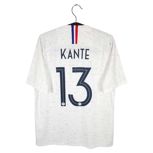 2018 France Away Shirt Kante #13 - back view