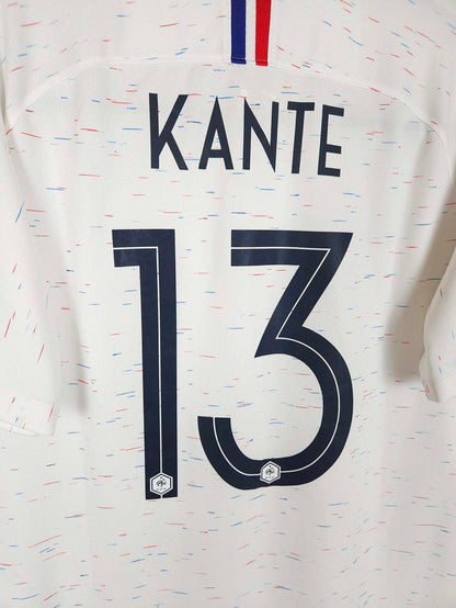 2018 France Away Shirt Kante #13 - detailed view