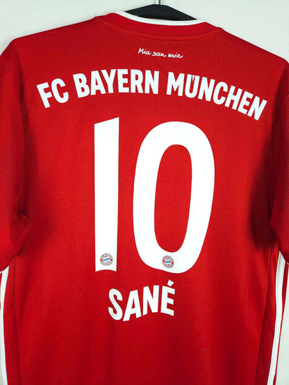 2020-21 Bayern Munich Home Shirt Sané #10 - detailed view