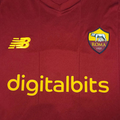 2021-22 AS Roma Home Shirt Dzeko #9 - detailed view