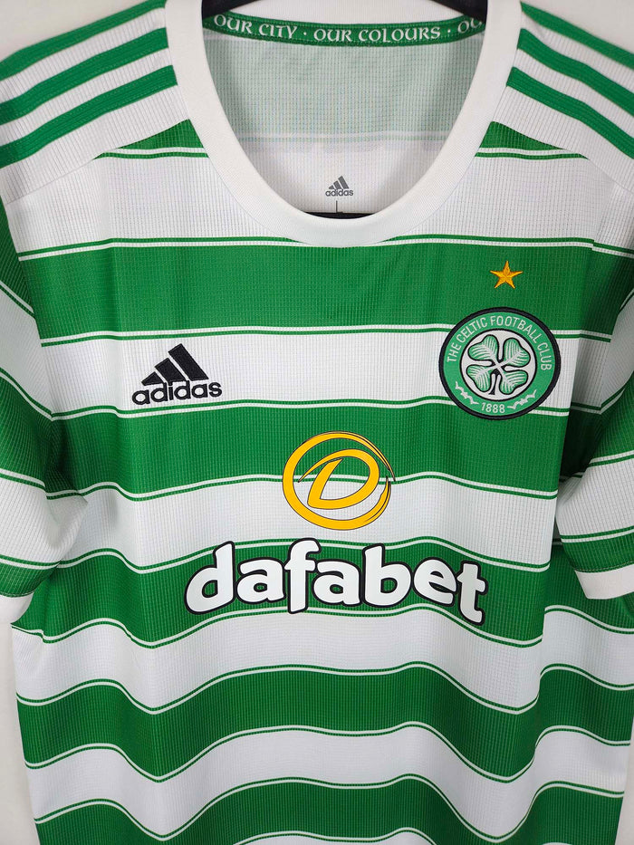 2021-22 Celtic Home Shirt - detailed view