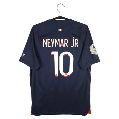 2023-24 Paris Saint-Germain Home Shirt Neymar Jr #10 - back view