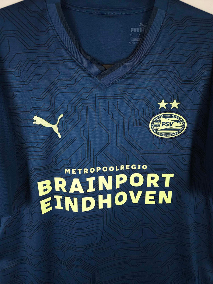 2023-24 PSV Third Shirt De Jong #9 - detailed view