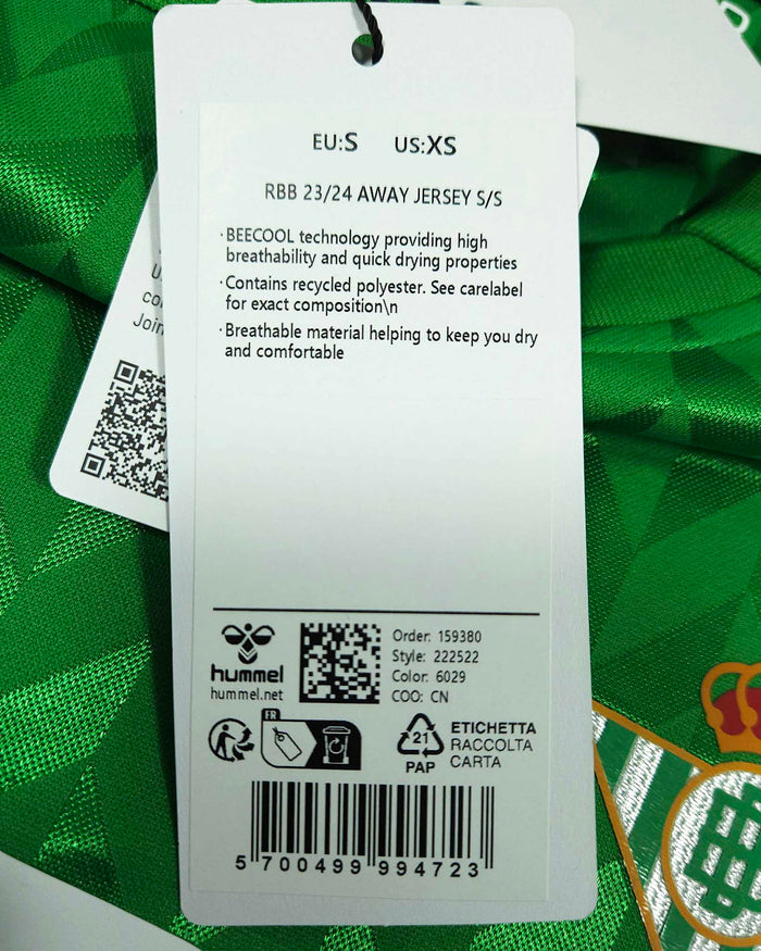 2023-24 Real Betis Away Shirt - detailed view
