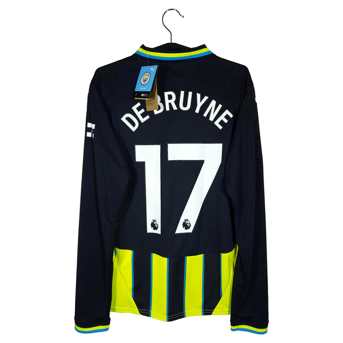 2024-25 Manchester City Away Shirt De Bruyne #17 (LS) - back view