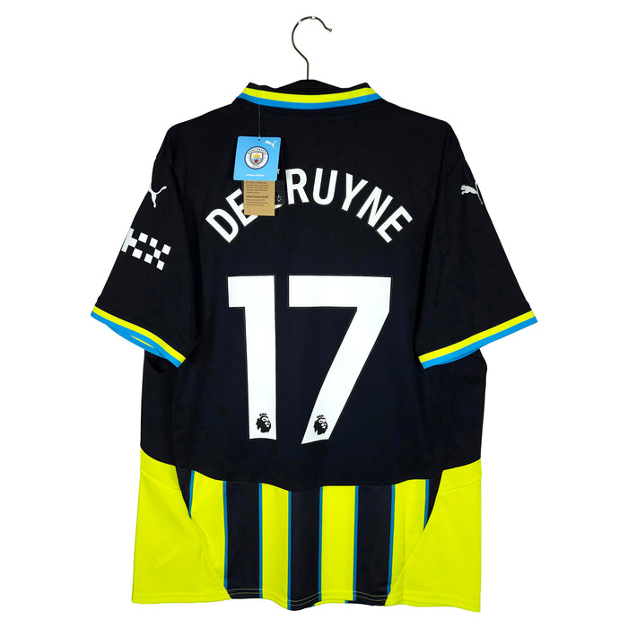 2024-25 Manchester City Away Shirt De Bruyne #17 - back view