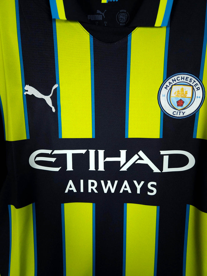 2024-25 Manchester City Away Shirt De Bruyne #17 - detailed view