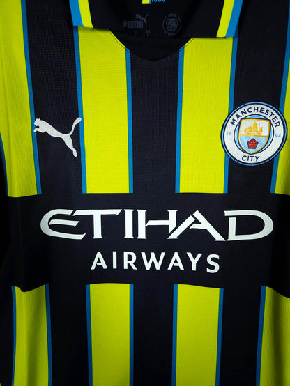 2024-25 Manchester City Away Shirt De Bruyne #17 - detailed view