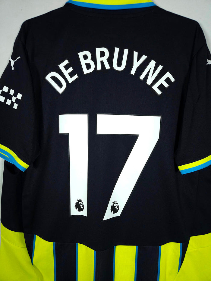 2024-25 Manchester City Away Shirt De Bruyne #17 - detailed view
