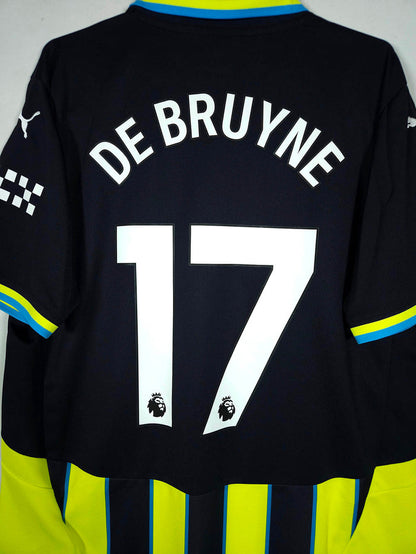 2024-25 Manchester City Away Shirt De Bruyne #17 - detailed view