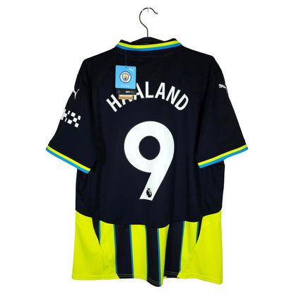 2024-25 Manchester City Away Shirt Haaland #9 - back view