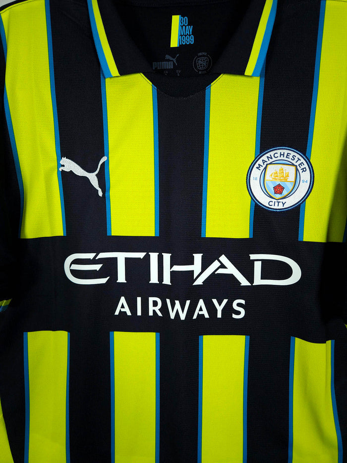 2024-25 Manchester City Away Shirt Haaland #9 - detailed view