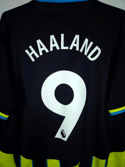 2024-25 Manchester City Away Shirt Haaland #9 - detailed view