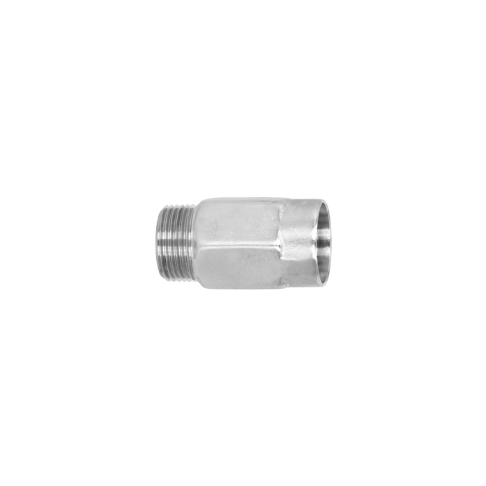 A product shot of the three-quarters inch NPT inlet.