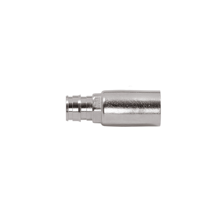 A product shot of the three-fourths inch straight PEX expansion inlet.