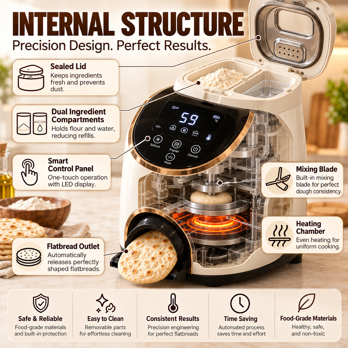 🎉 Anniversary Sale - Automatic Smart Pancake Griddle Machine