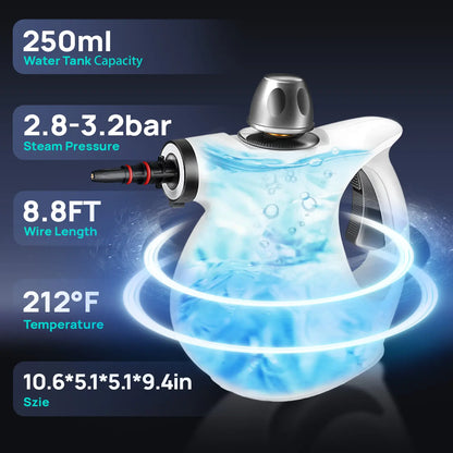 🔥 Fall Sale – Portable Handheld Steam Cleaner with 12 Accessories