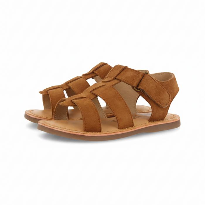 Anaco Boys Tan Leather Strappy Sandals image 0