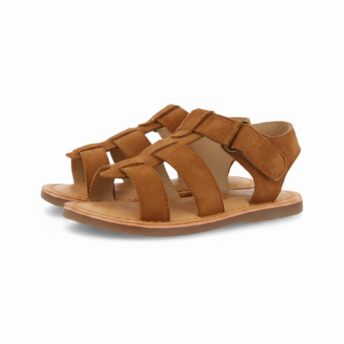 Anaco Boys Tan Leather Strappy Sandals image 0