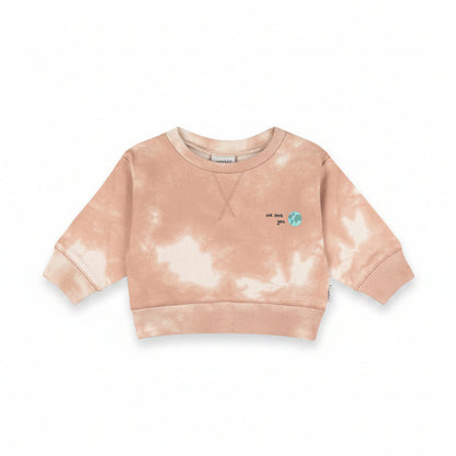 Babies Beige Batic Sweatshirt &  Pants Set image 1