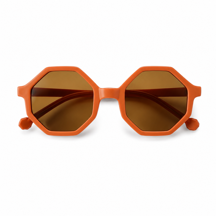 Baby Exagon Brown Sunglasses