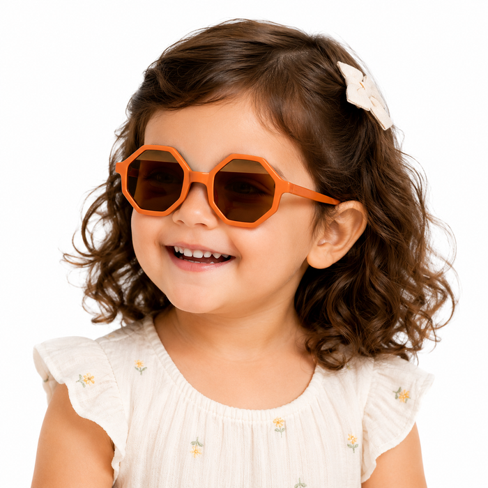 Baby Exagon Brown Sunglasses