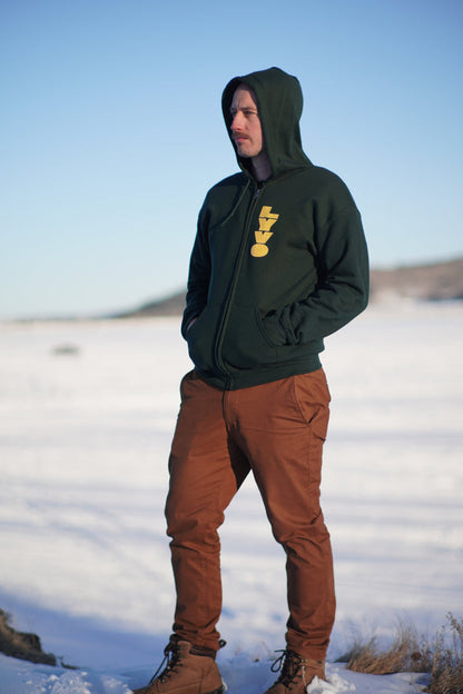 Lyvo Cycling Block Logo Hoodie, front view showing bold logo design on a casual, comfortable hoodie.