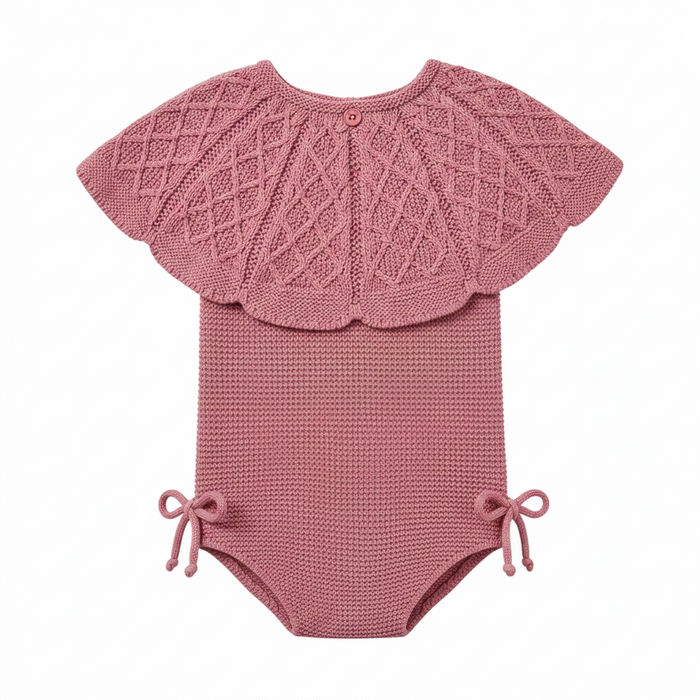 Cherry Bib Collar Romper
