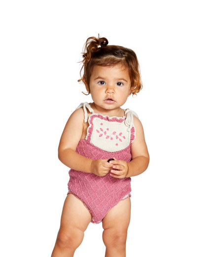 Cherry Embroidered Romper image 0