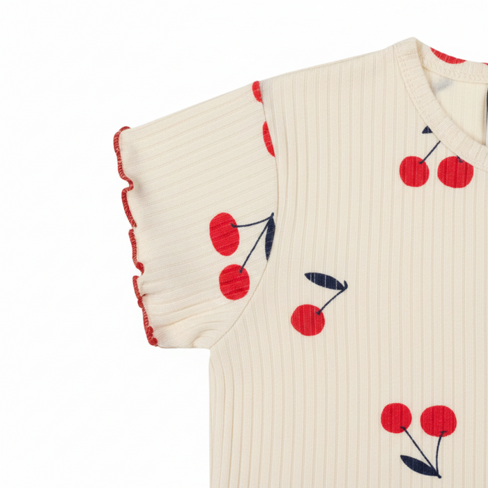 Cherry Tshirt Tights Set