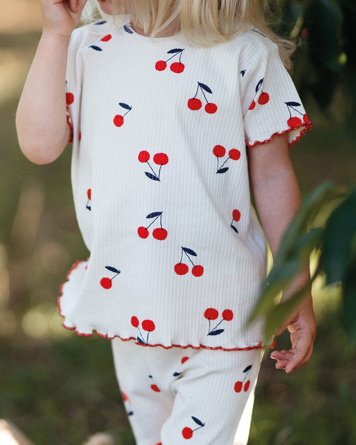 Cherry Tshirt Tights Set image 5