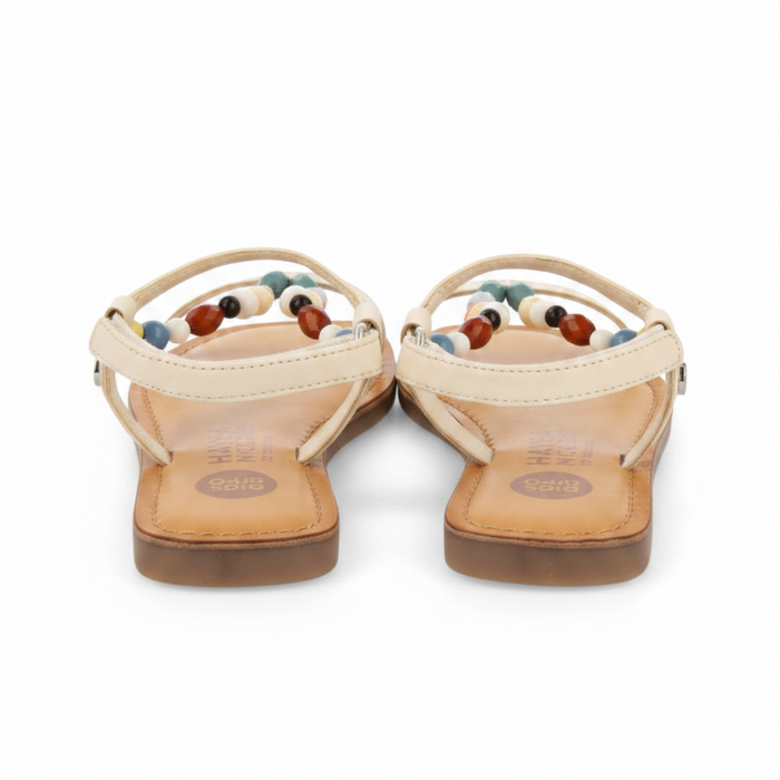 Croze Girls Decorated Off White Leather Sandals image 2