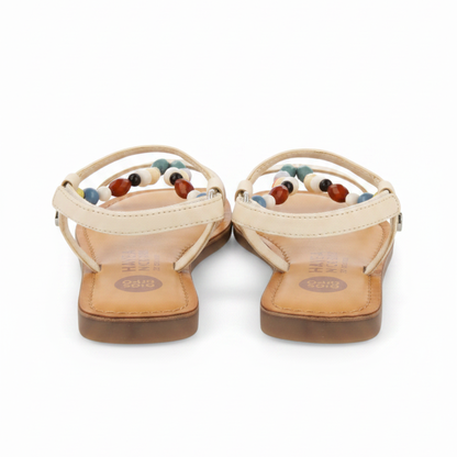 Croze Girls Decorated Off White Leather Sandals image 2