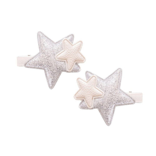 Double Star Clip Set Amira | Galaxy/Moonbeam image 0